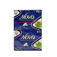 علكة نوفا كيس 12 نعنع ازرق ( 10  حبة ) | 8 علبة