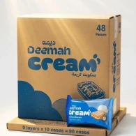 ديمه بسكويت محشي 27 غم مشكل 1*4 باكيت*48 حبه*50فلس